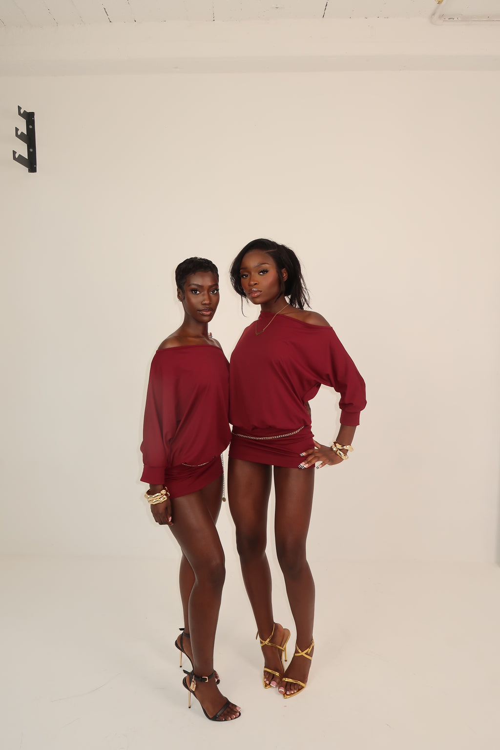 Aura Dress Burgundy